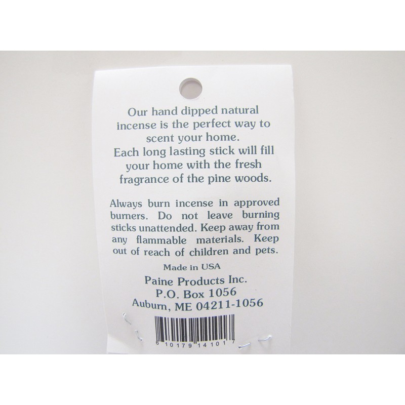 20 Sticks 11" Balsam FIR Hand Dipped Natural Incense by