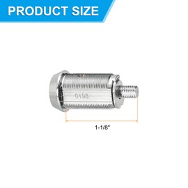 PATIKIL 4" Schrank-Cam-Schlösser, 4er-Pack gleichschließende Schrank-Cam-Schlösser Set Schlossersatz aus Zinklegierung für Schublade, Wohnmobil-Aufbewahrung, Werkzeugkasten, Silber