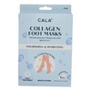 CALA - botínes/máscaras para pies hidratantes con colágeno (paquete con 3 pares)