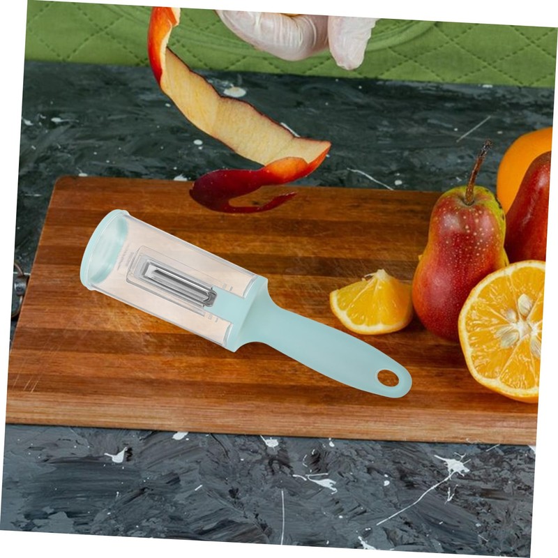 SHOWERORO Multipurpose Kitchen Peeler and Scraper with Storage Splashproof Vegetable