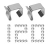 MengMain 180Pcs Gutter Light Hook,Galvanized Gutter Hook Clip,Gutter Light Hangers