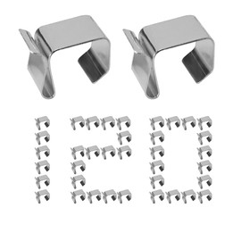 MengMain 180Pcs Gutter Light Hook,Galvanized Gutter Hook Clip,Gutter Light Hangers Roof Hooks，Outdoor Patio Decoration String Light Clips for Holiday Parties (180)