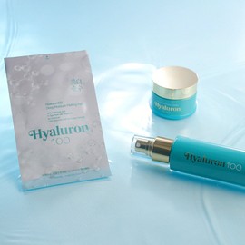 Bohee Lee Whitening Pure Hyaluron 100 3 Types Hyaluronic Acid Melting Patch Mist Cream Essence Moisturizing / 이보희 미백순수 히알루론100 3종 히알루론산 멜팅패치 미스트 크림 에센스 수분 보습