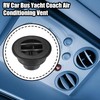 X AUTOHAUX 100mm 75mm Round Black AC Air Condition Vent