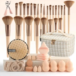 Brochas Maquillaje Profesional Y Herramientas Cosméticas 45p