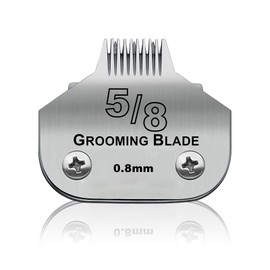 BESTBOMG Removable Blades for Dog Grooming with 5/8 Wide Toe, Compatible with Heiniger/Moser Max45/Andis/Oster A5 Clippers, Cutting Length 1/32 Inch