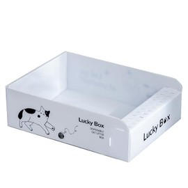 Disposable Foldable Cat Litter Box – Portable PP Board Litter Box for Travel, Camping, and Temporary Use, Leak-Proof and Hygienic, Easy to Set Up and Dispose