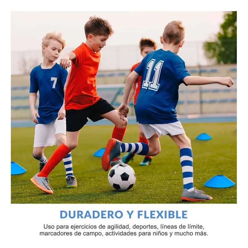 Kit Deportivo Profesional Entranador 6 Conos 6 Platos