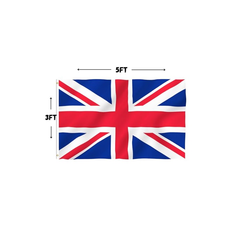 Second Ave Great Britain United Kingdom Flag 5ft X 3ft