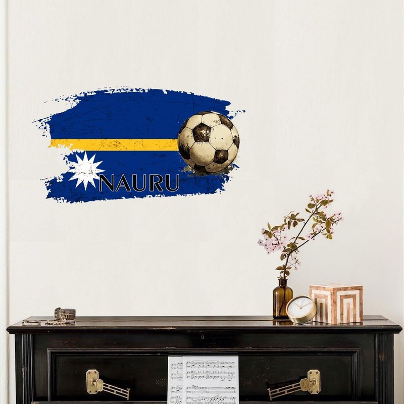Football Theme Nauru Notebook Home Wall Decor Wall Sticker Murals