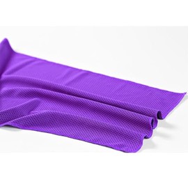 Generic 2 Pack Cooling Towel 80cm x 30cm, Purple, Microfiber, Soft Breathable, Stay Cool for Yoga, Sport, Gym, Workout, Camping, Fitness, Running