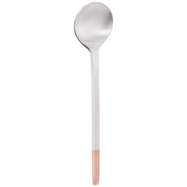 Kobo Isawa 1400-3 Tea Sugar Spoon, Pure Copper Westernware, Silver Finish