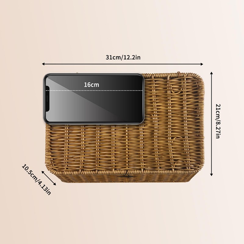 SereneJoy Handcrafted Storage Baskets with Lids - Perfect for Toys,