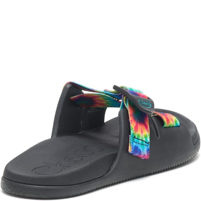 Chaco womens Chillos Slide Sandal, Dark Tie Dye, 9 US