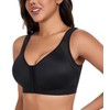 HACI Front Closure Posture Bra for Women Back Support Wirefree