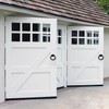 foxwake Matte Black Ring Garage Door Pull 3.9In Metal Sliding