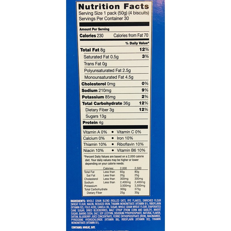 belVita Blueberry Breakfast Biscuits, 30 Total Packs, 5 Count(Pack of