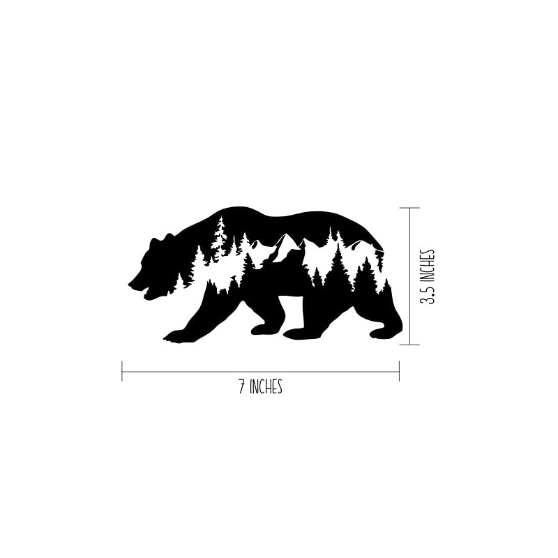 Calcomanía de oso en el desierto | Vinilo de calidad