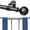 Curtain Rods 120-200 Inch, 210-inch Rod, Adjustable Length Heavy Duty