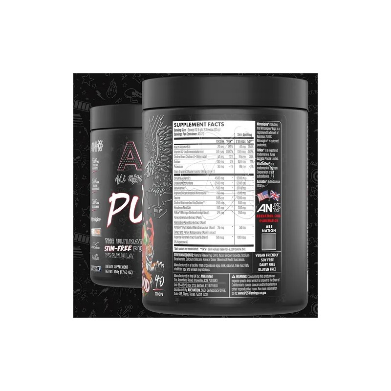  ABE Pump (Stim-Free) Applied Nutrition – 40 Servicios –