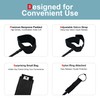 AQUBONA Leash Cord 6/7/8/9/10/11/12ft 7mm, Premium Surfboard Leash, Adjustable Thigh
