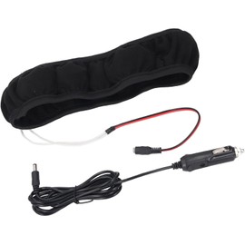 Dpofirs Funda Calefactable Universal para Volante de Coche, Calentador de Ruedas Automático de Nailon de 38 Cm de Diámetro con Calentamiento Rápido, Agarre Antideslizante, Se Adapta a la Mayoría de