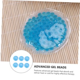 TOVINANNA 6pcs Hot-cold Therapy Pack Round Gel Ice Packs for Sprains Swelling Reusable Cold Compress for Injuries Muscle Aches and Migraines Design