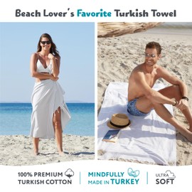 WETCAT Toalla de playa turca de gran tamaño de 38 x 71 pulgadas, 100% algodón, sin arena, toalla de secado rápido, toalla turca extragrande, toalla de viaje ligera para adultos, regalos de playa, accesorios de playa, color gris