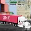 Container Truck Model 1:48 Vivid Exquisite Beautiful Decorative Toy Ornament