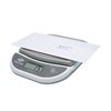 Wedo 502000 Elektronische Brief- und Päckchenwaage (mit Klappteller 2000g/1g) weiss/grau