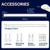 hykolity 2 Pack 4FT Linkable LED Shop Light for Garage,