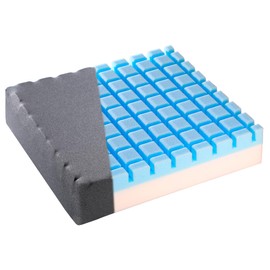 Keyboard Ventilation Seat Cushion with Innovation Heat Dissipation Design-90 Independent Memory Foam Cells with High Dense Polyfoam Base-Chair Pad+Extra Waterproof Anti-Slip Cover