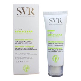 SVR Sebiaclear Hydra Tratamiento Facial Hidratante Intensivo para Piel Sensible y Mixta, Uso Diario Día y Noche, Presentación 40ml