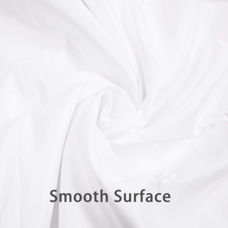 BOLLUMA 3x6m White Screen Background Photography Backdrop, 100% Cotton Muslin