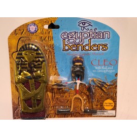 Hog Wild NEW Cleo Egyptian Bender Action Figure Magnetic Hog Wild Pyramid Tomb Mummy TIN