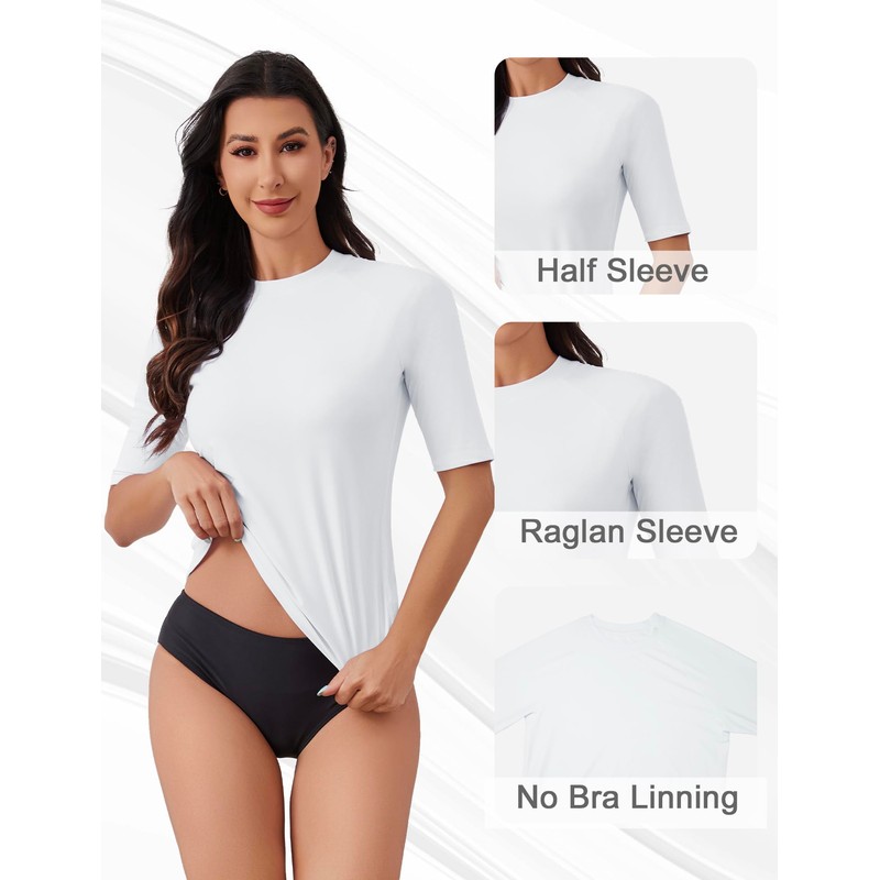 Bonneuitbebe - Camiseta de natación con protección solar UV UPF