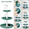 AISITIN 3 Tiered Bird Bath with 3.5W Solar Pump,for Bird