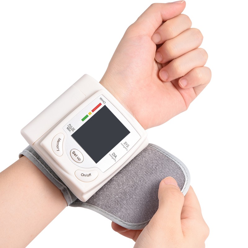 Automatic Digital LCD Wrist Cuff Blood Pressure Monitor Machine Measurement