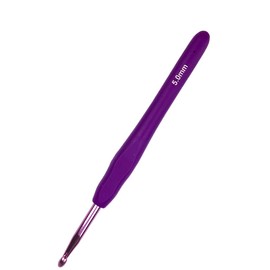 Hobekoee Size H/5mm Crochet Hook Ergonomic Handle for Arthritic Hands Soft & Smooth Knitting Needles for Beginners and Crocheting Yarn