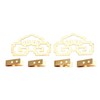 2Pcs Vintage Brass Hanging Picture Oil Painting Mirror Frame Hooks