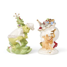 Lenox Merry Grinchmas Salt & Pepper Set, 2 Count, Green