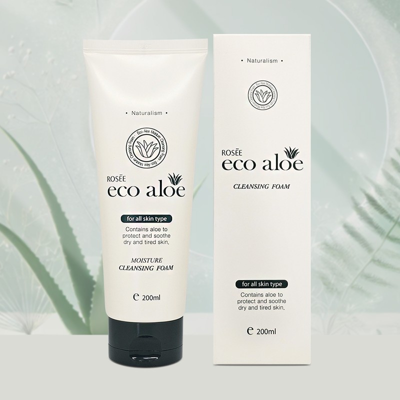 rosé Eco Aloe Moisture Cleansing Foam 200ml Mild cleansing power