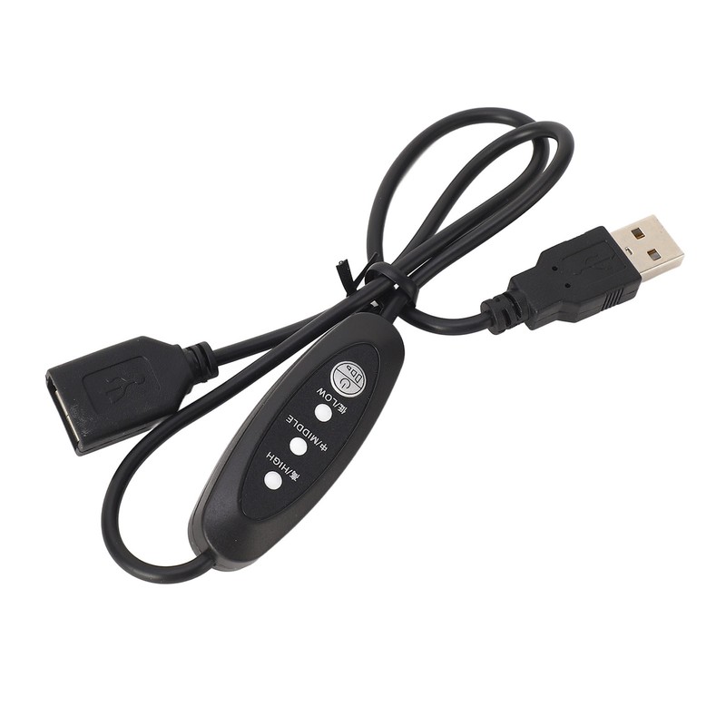 USB5V Thermostat Extension Cord Male in Female Out Flexible PVC