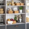Seville Classics Bamboo Wood Storage Bins Organizer Boxes for Kitchen