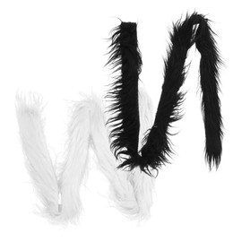 Beavorty 2Pcs Soft Faux Fur Fabric Strips for DIY Fox Mask Accessories Plush Edging for Quick Assembly for Parties Masquerades and Stage Performances