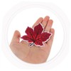 NUOBESTY 12pcs Maple Leaf Embroidered Patches for Clothing and Craft