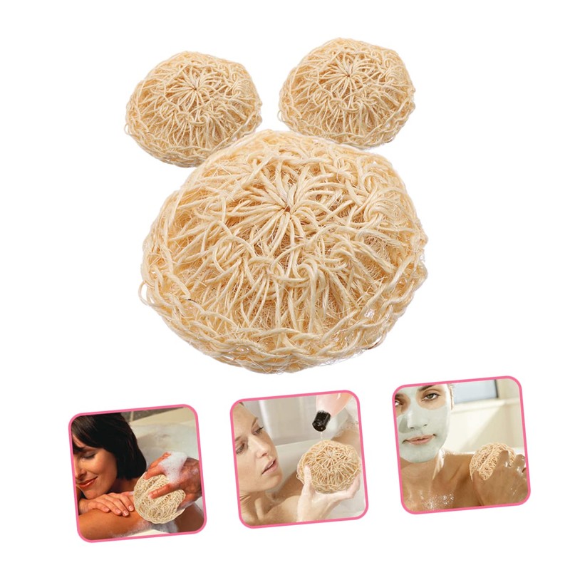FOMIYES 9pcs Sisal Bath Scrubber Gentle Exfoliating Shower Foaming for