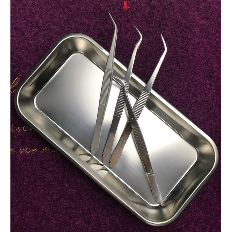 Medical Tray Stainless Steel (3 Pack), Dental Lab Instruments Surgical