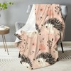 Cute Hedgehog Throw Blanket - Ultra Soft, Plush, Lightweight, Warm,