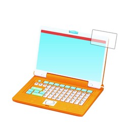 メディアカバーマーケット アンパンマンパソコン 用【ブルーライトカット 液晶保護フィルム】 互換品